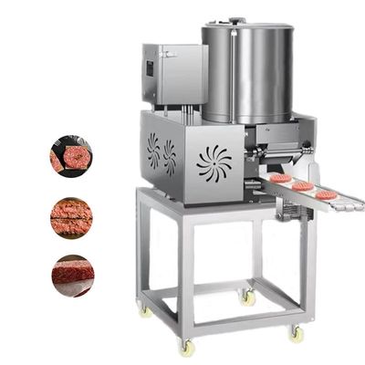 Automatische Beef Patty Verarbeitungsmaschine Hamburger Fleischkuchenmachine mit Motor Divisora De Masa