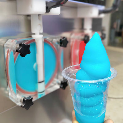 kaufen 2 Geschmacksrichtungen Neue Slush-Maschine mit LED-Licht Tiefkühlcocktails Margarita Granita Smoothies Slushy-Maschine Online-Herstellung