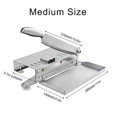 kaufen Edelstahl gefrorene Fleischmesser Schneidribben gefrorene Fleischschneider Handmaschine zum Schneiden von Fleischknochen Online-Herstellung