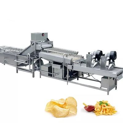 Halbautomatische Kartoffelchips-Produktionslinie gefrorene Pommes frites machende Maschine Kartoffelchipsmaschine zum Verkauf