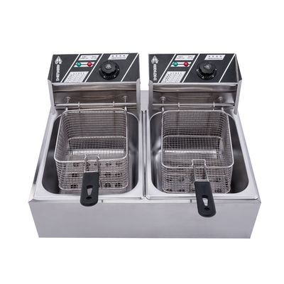 Restaurant Gewerbe Gas Elektrische Chips Fritter Doppeltank Kartoffelchips Huhn Fritter