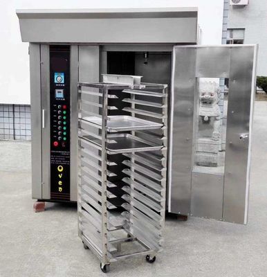 32Träger Rotationsbrotöfen / Rotationsbackofen Edelstahl Gaselektrisch