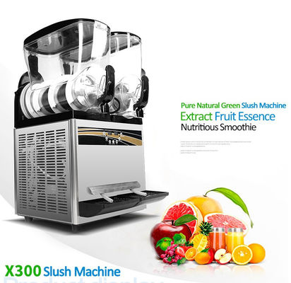 15+15L kommerzielle Slush-Maschine zum Verkauf 220V/110V 500W mit LCD-Bildschirm-Touch-Schalter