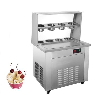 Thai Quadrat gewalzte Eiscreme-Macher Joghurt-Macher-Maschine mit Scraper