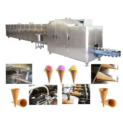 Automatische Eiscreme-Kegel-Produktionslinie aus Edelstahl 6500-7000PCS/H