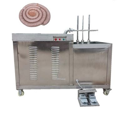 Doppelrohr-Einlaufmaschine Automatische Fischfleisch-Wurstfüllmaschine