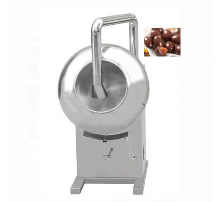 Industrieverkäufe Kommerzielle automatische Zuckerbeschichtete Gummy Bear Candy Beschichtung Schokolade Kleine Erdnussburger Beschichtung Maschine